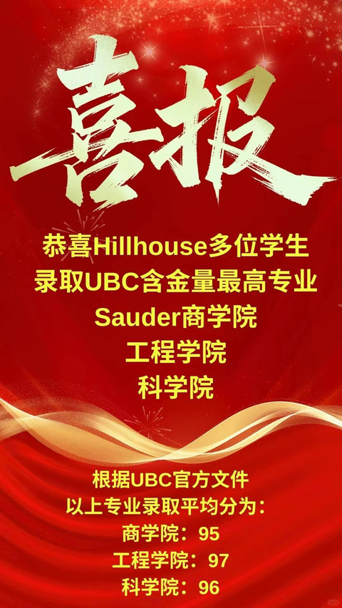 恭喜多位同学成功斩获 UBC 录取！👏
